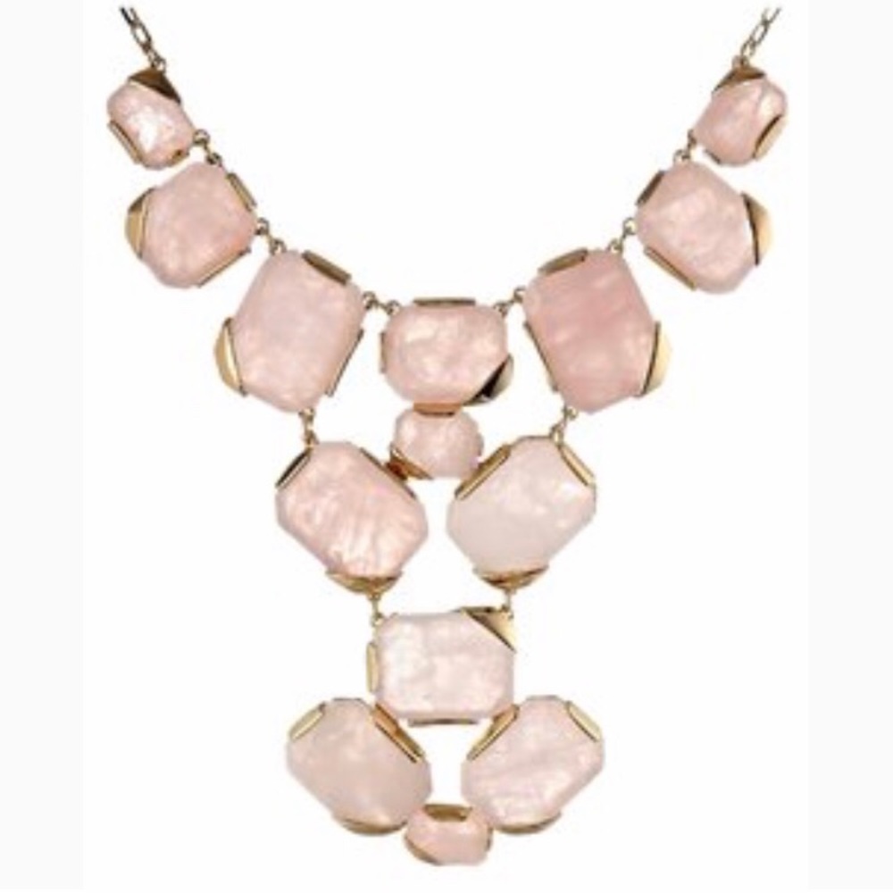 Kate Spade Rose Quartz Statement Necklace